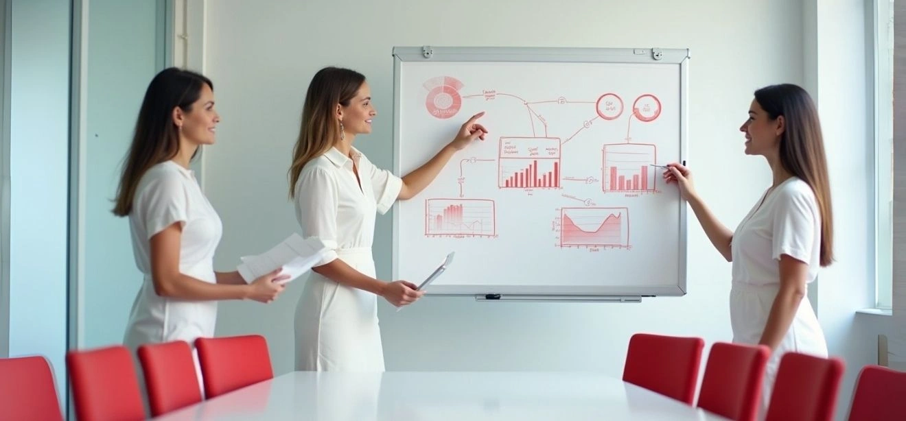 A team of back office staff working on computers, a back office service provider.