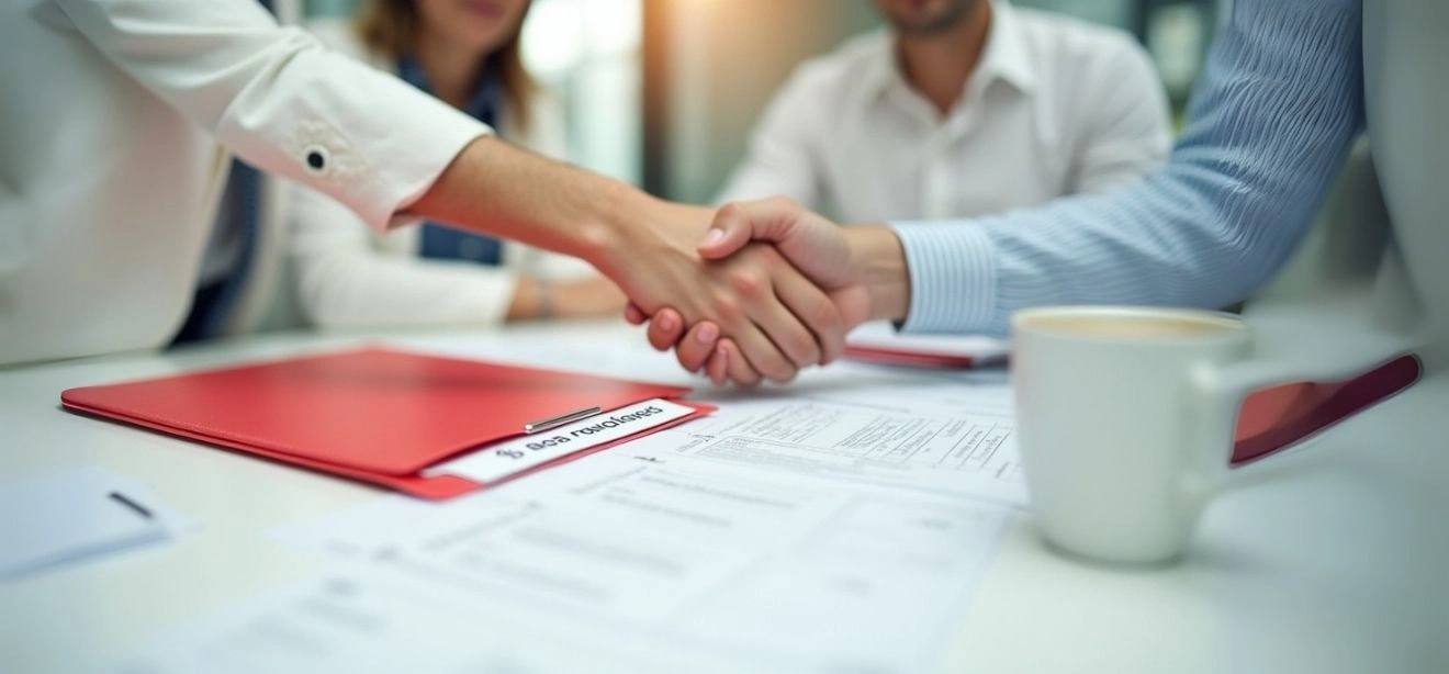 A business handshake, symbolizing successful outsourced sales services